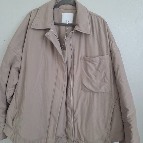 Tibi Clyde Padding Shirt Jacket L - Picture 2 of 7